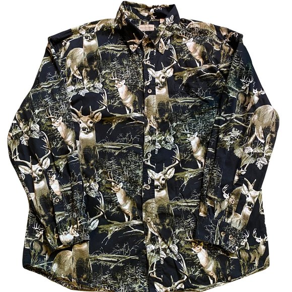 Rugged Earth Deer Button Down - Picture 1 of 5